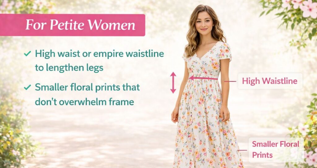 Elegant dress options perfect for women with a petite body shape
