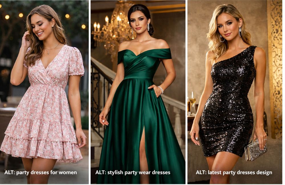 Guide to selecting the perfect party dress for different occasions and styles.”