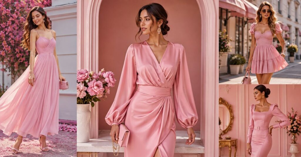 Pink Dress: The Ultimate Guide to Style, Trends, and Timeless Elegance featuring a fashionable woman wearing a stylish pink dress with a modern and elegant look.