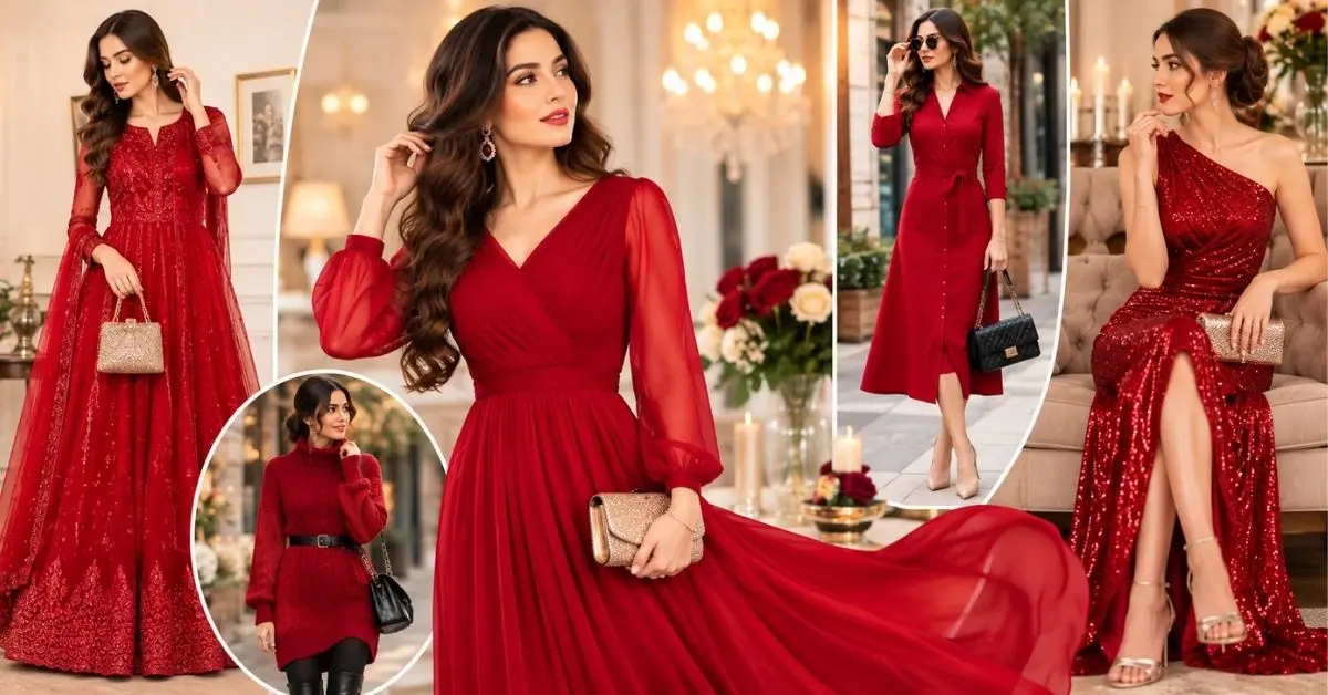 Red Dress - Style Aura Dresses