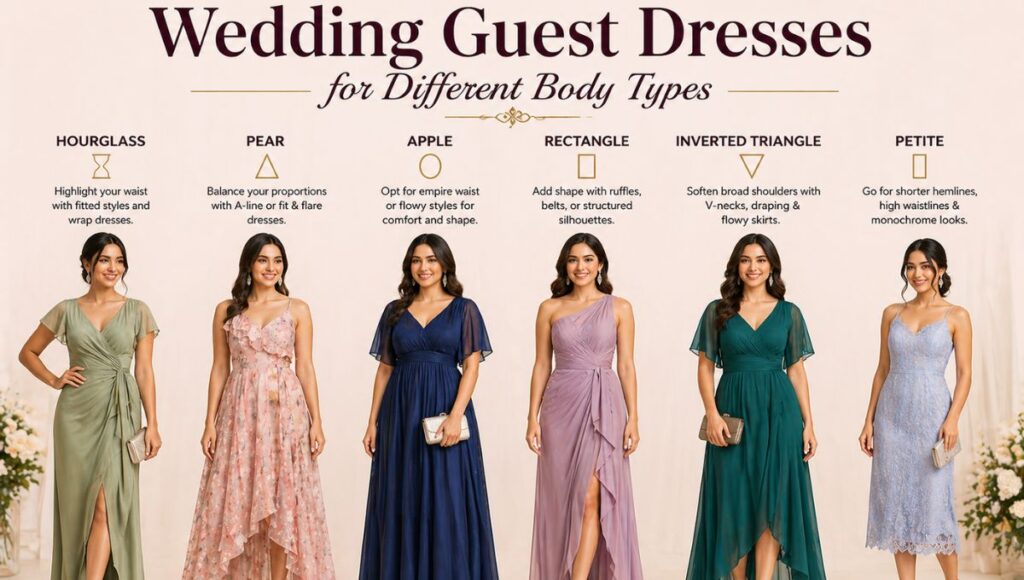 Wedding Guest Dresses for Different Body Types