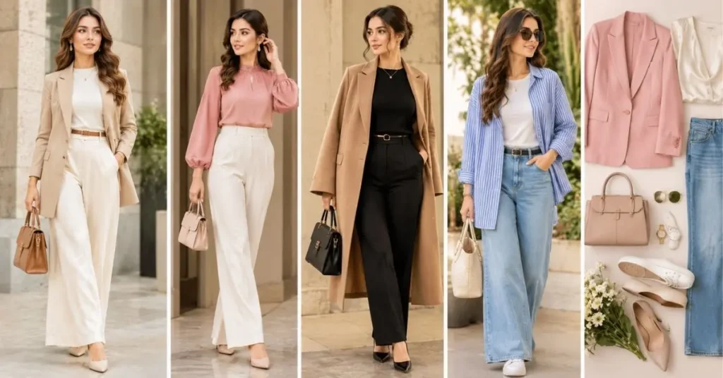 Modern dress styles featuring contemporary, comfortable, and elegant fashion looks.