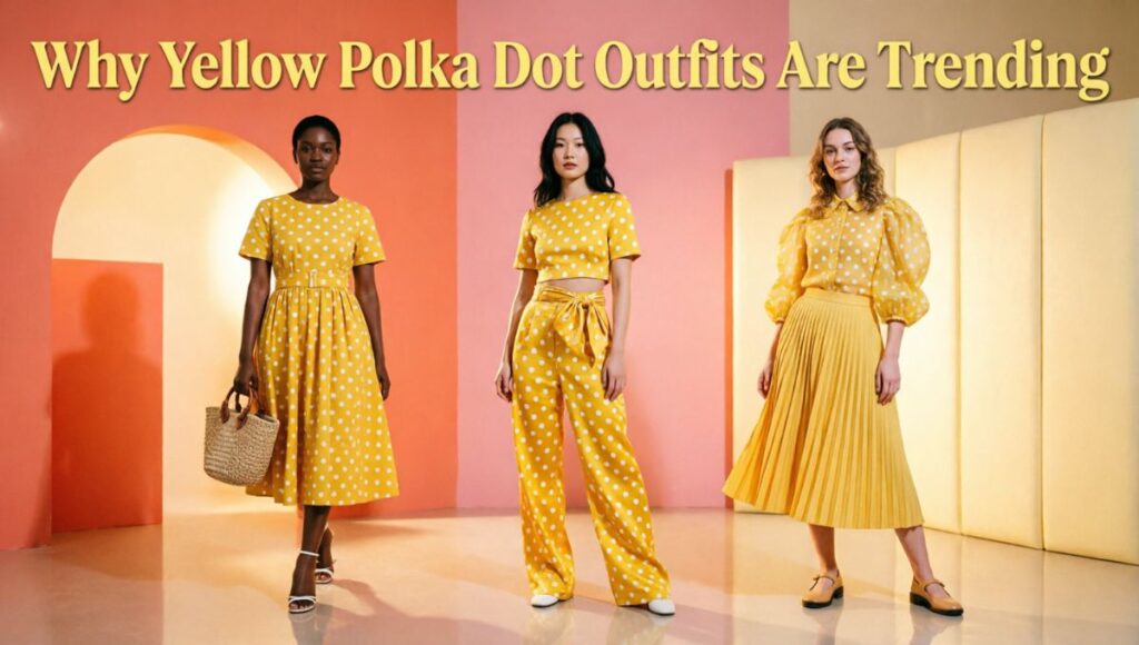 Why Yellow Polka Dot Outfits Are Trending