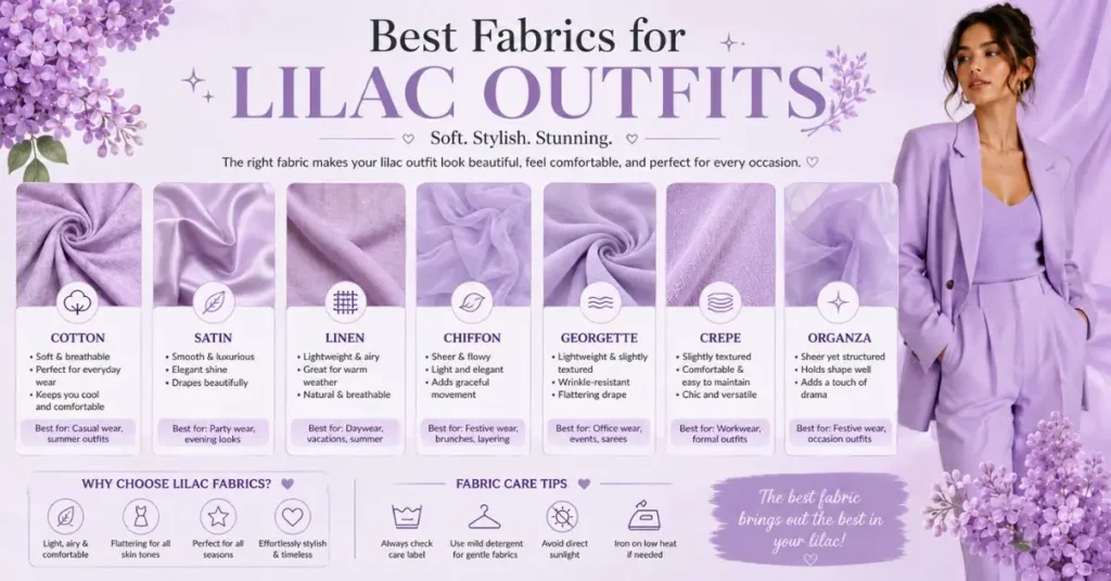 Best Fabrics for Lilac Outfits