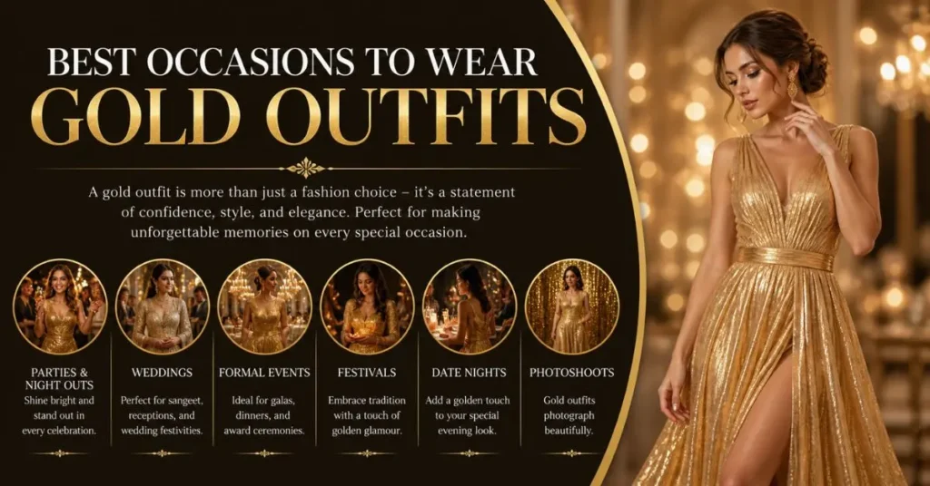 Best Occasions to Wear Gold Outfits