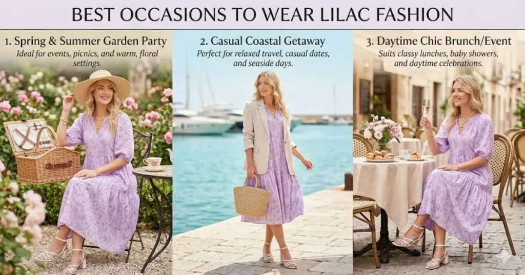 Best Occasions to Wear Lilac Fashion