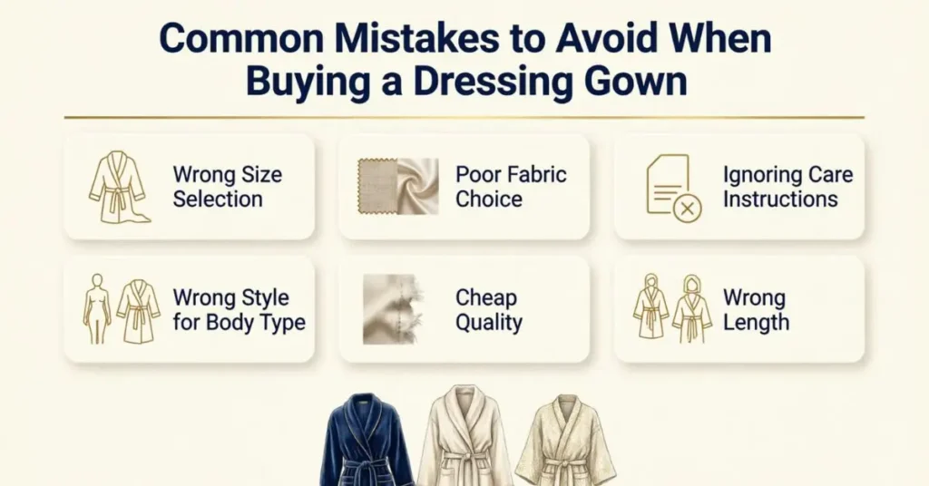 Common Mistakes to Avoid When Buying a Dressing Gown