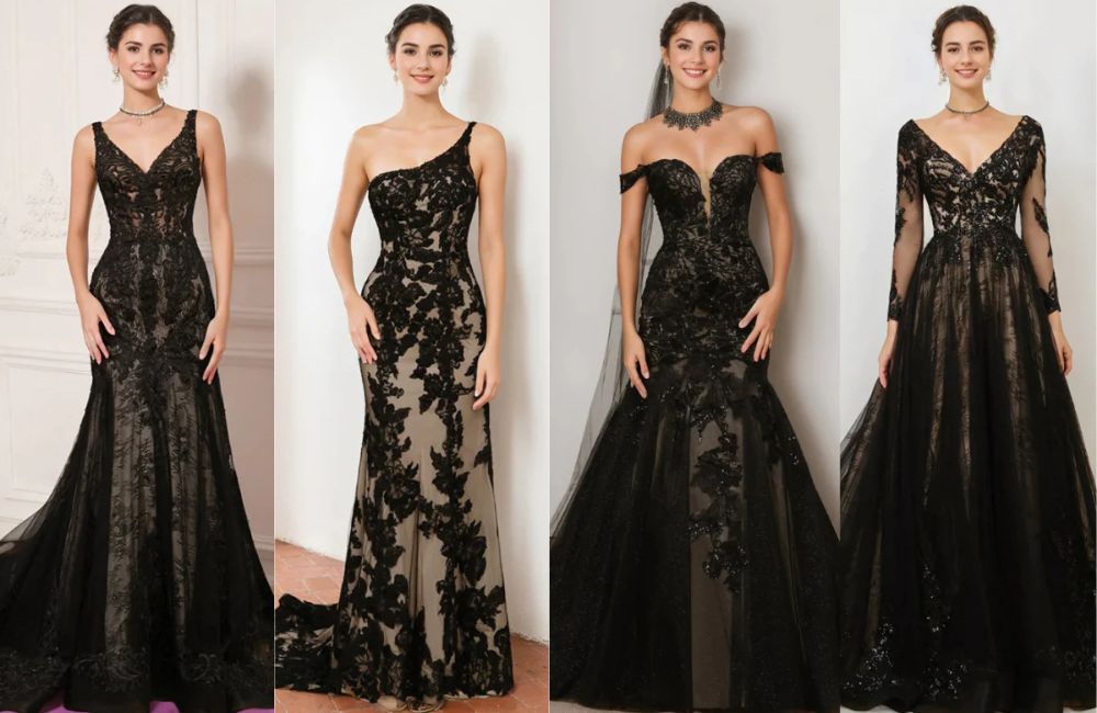 History & Symbolism of Black Bridal Wear