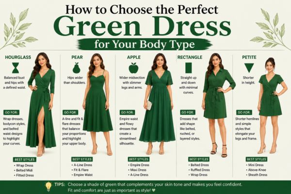 How to Choose the Perfect Green Dress for Your Body Type