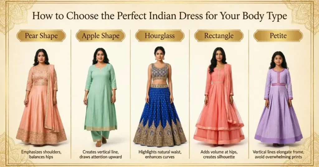 How to Choose the Perfect Indian Dress for Your Body Type