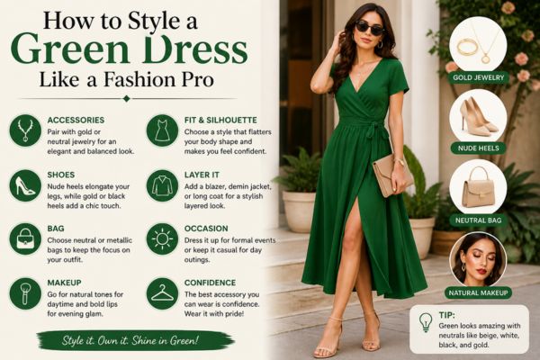 How to Style a Green Dress Like a Fashion Pro