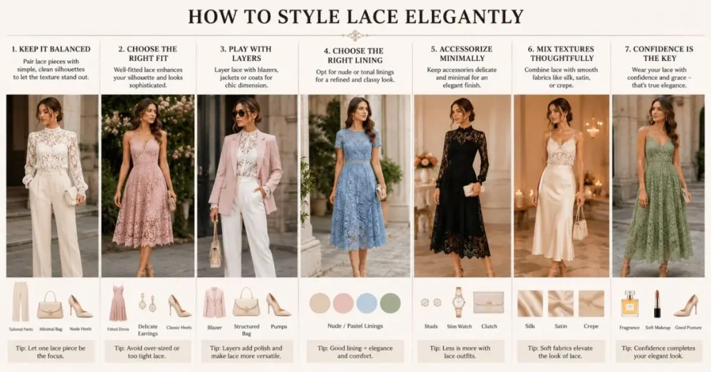 How to Style Lace Elegantly