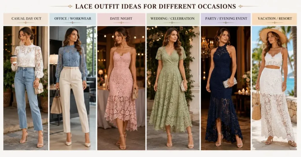 Lace Outfit Ideas for Different Occasions