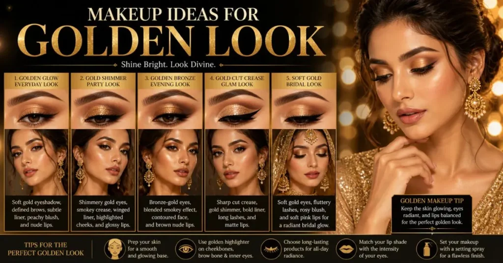 Makeup Ideas for Golden Look