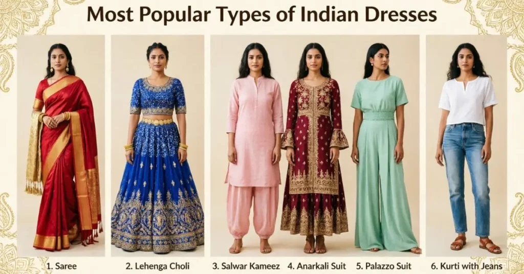 Most Popular Types of Indian Dresses