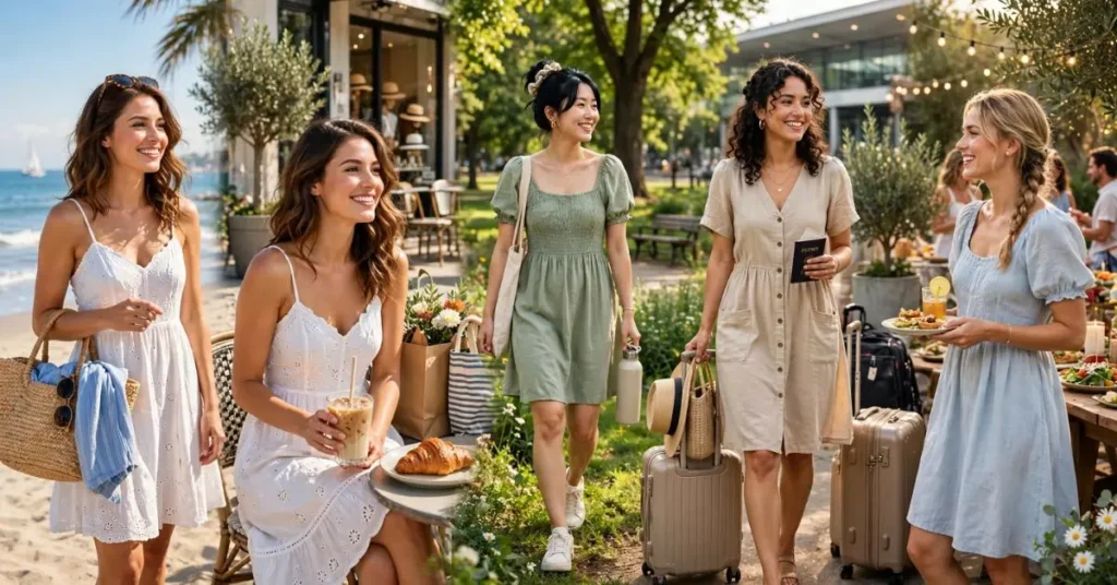 Occasions to wear a sun dress for beach days, summer outings, and outdoor events
