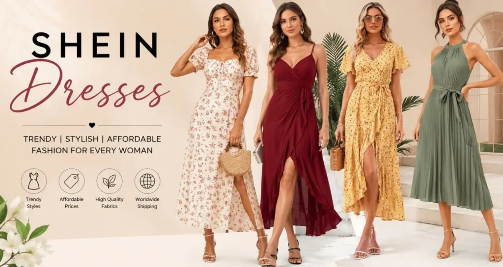 Stylish Shein Dresses collection featuring trendy casual, elegant, and summer fashion outfits for modern women in 2026