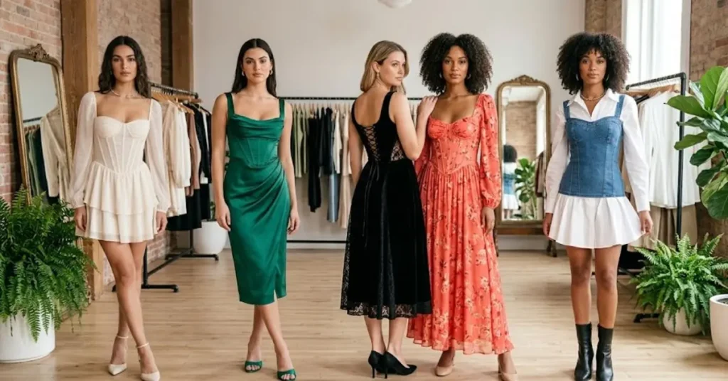 Stunning corset dress styles in modern and elegant fashion looks