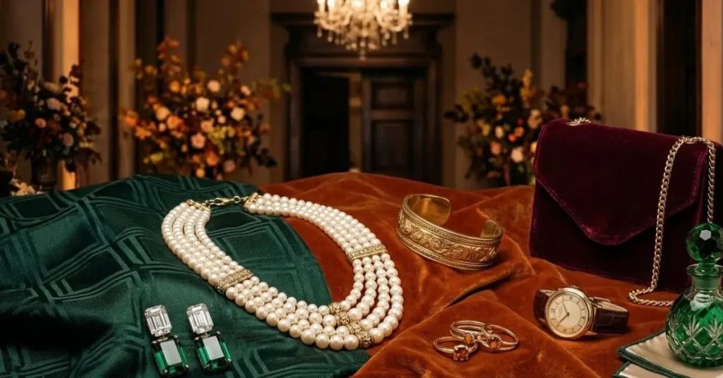 Accessories That Enhance the Overall Look with elegant American partywear styling and fashionable luxury fashion accessories