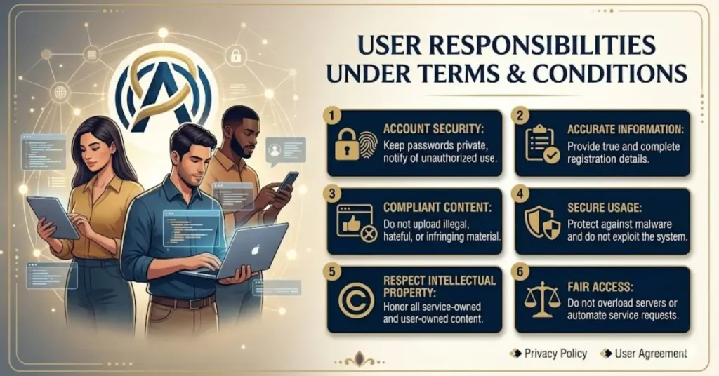 User Responsibilities Under Terms & Conditions
