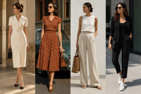 Modern fashion styles classic vintage minimalist
