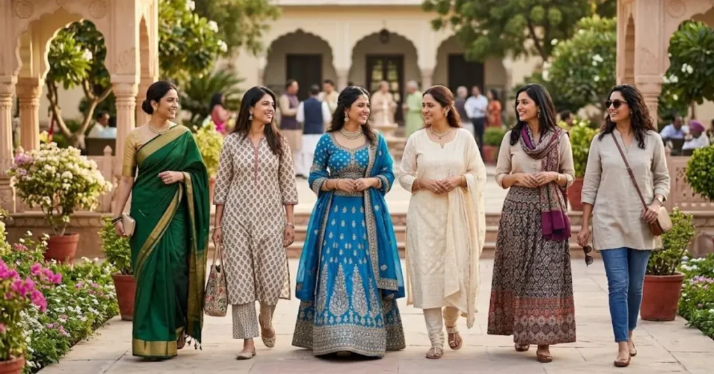 Stylish South Asian fashion outfits for different occasions, featuring elegant formal wear, festive attire, casual ensembles, and culturally inspired designs tailored to various events and celebrations.