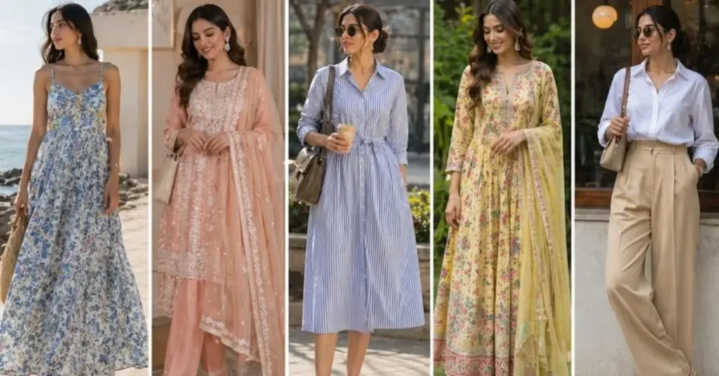 How to style latest dress designs for casual wear, office outfits, party looks, wedding events, and seasonal fashion using modern accessories and elegant styling tips.