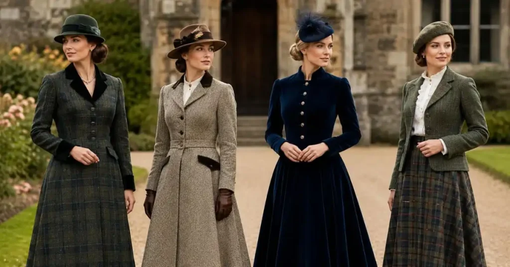 Elegant Traditional United Kingdom Dresses showcasing classic British heritage fashion, quality fabrics, and timeless design details.