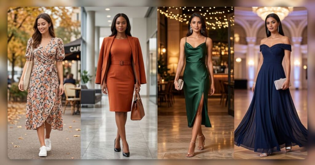 Latest dress designs showcasing modern fashion trends and stylish outfits for every occasion.