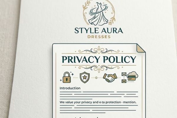 StyleAuraDresses Privacy Policy image about website privacy and user information protection