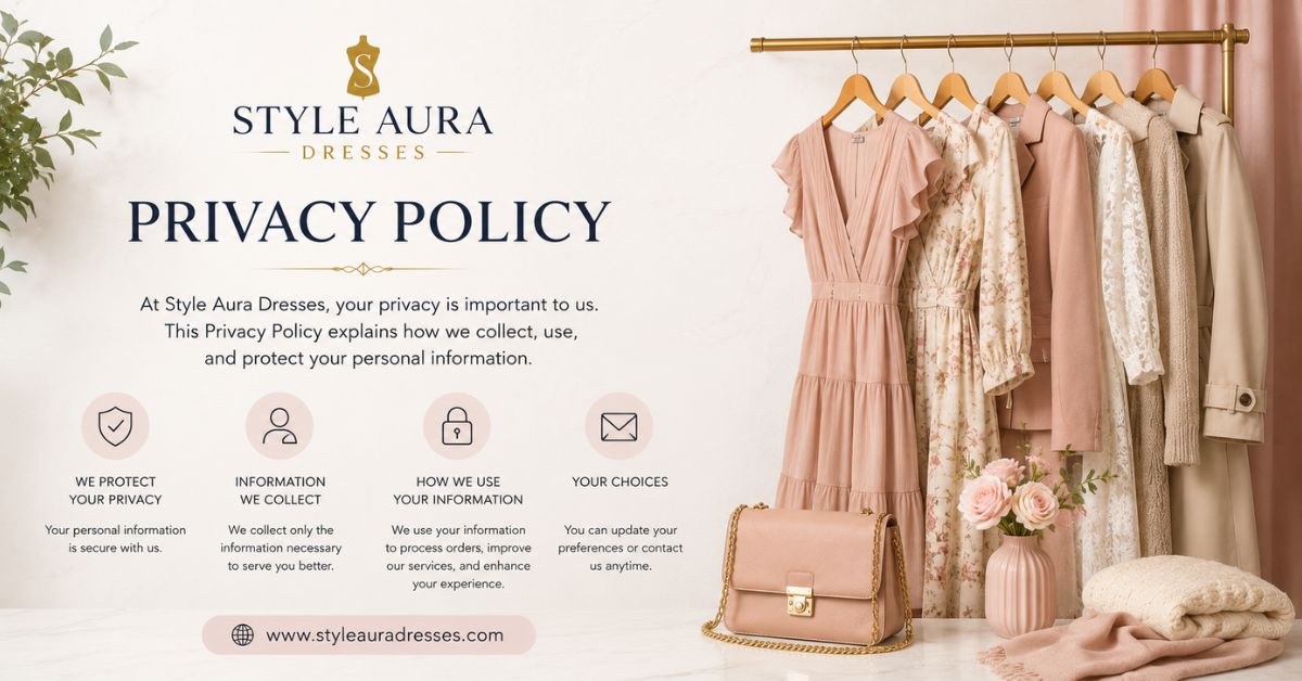 Privacy Policy Style Aura Dresses banner
