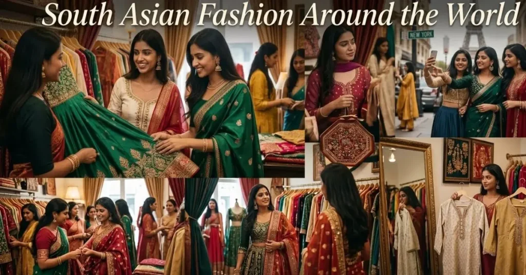 Sustainable South Asian fashion featuring eco-friendly fabrics, organic textiles, ethical production methods, handcrafted designs, and environmentally conscious ethnic wear choices