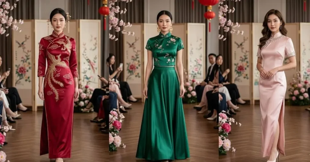 Trending Silk Chinese Wedding Fashion for 2026 refers to elegant modern bridal styles like silk Qipao (Cheongsam), Xiuhefu, and fusion silk gowns featuring refined embroidery, soft silhouettes, and contemporary tailoring that blends tradition with modern luxury.