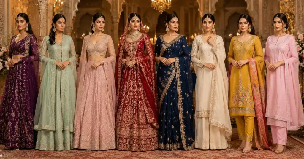 Designer Indian dresses for every budget, featuring affordable, mid-range, and luxury ethnic outfits with elegant designs, premium fabrics, and beautiful craftsmanship for every occasion.