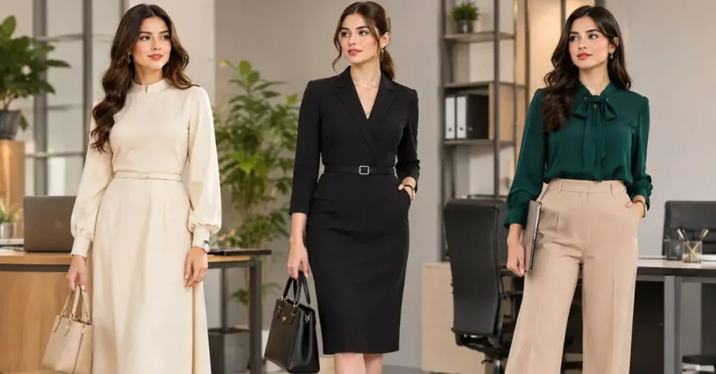 Stylish and professional work dresses for the office
