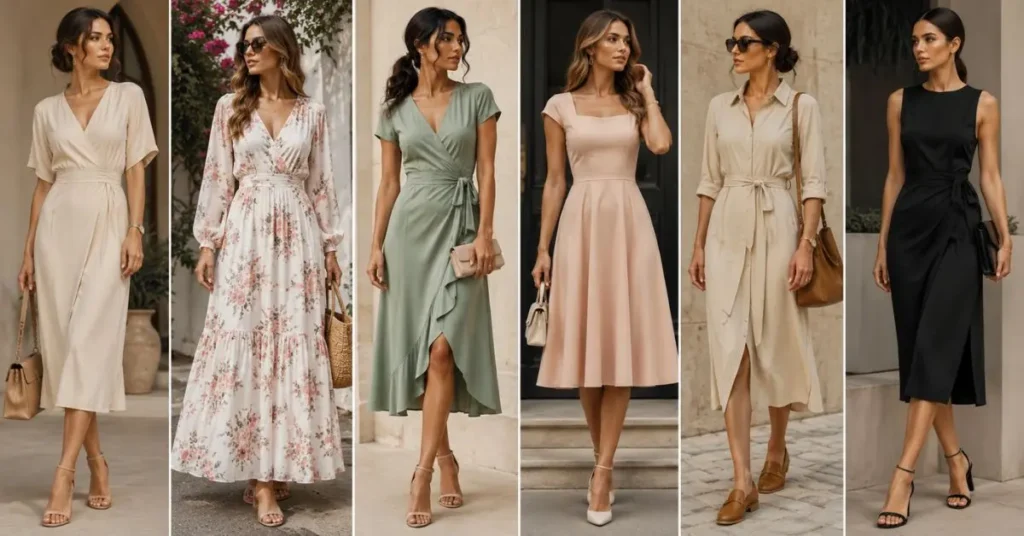 Best chic dress styles for women in different elegant silhouettes