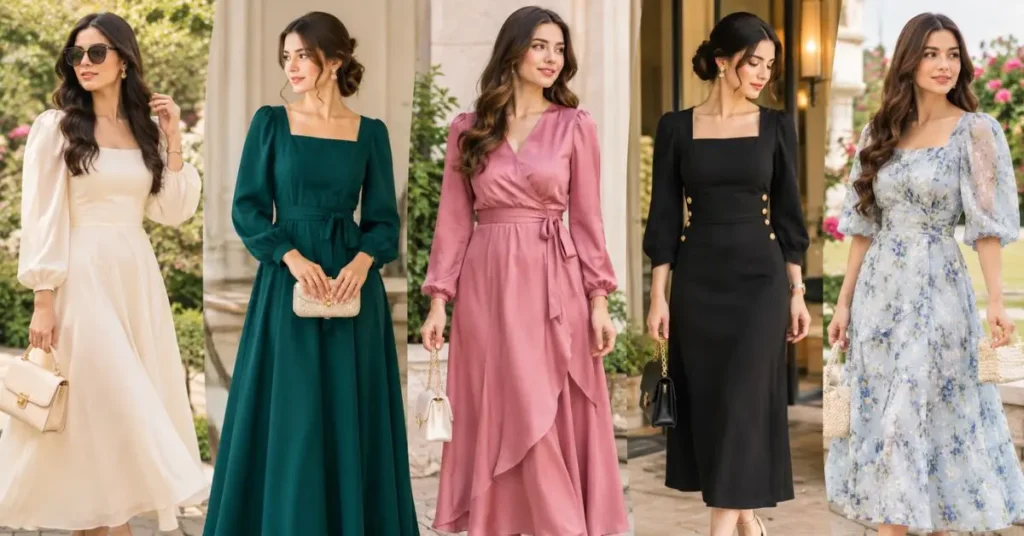 Classy dresses for ladies featuring elegant and timeless styles for a beautiful, polished look.