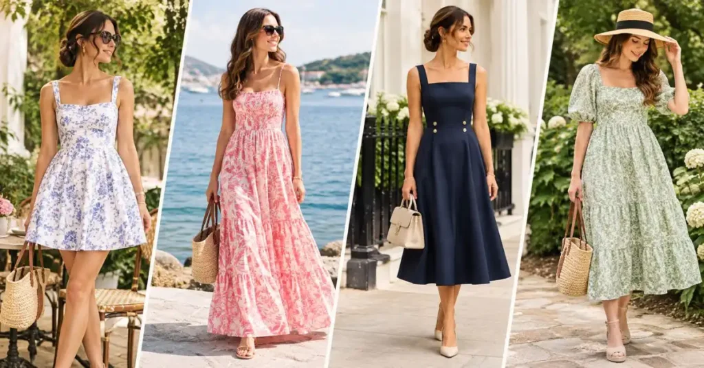 Elegant Tuckernuck dress styles featuring feminine silhouettes, floral prints, and chic outfit ideas for different occasions.